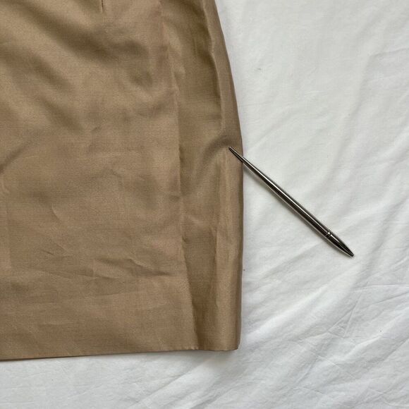 Reiss Tamsin One Shoulder Dress Mocha Brown Beige Size 4 Classicore Old Money - Picture 10 of 13